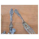 Lot of (15) 210-grams (total) 925 Sterling Silver Utensils