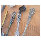 Lot of (18) 226-grams (total) 925 Sterling Silver Utensils