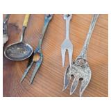 Lot of (18) 226-grams (total) 925 Sterling Silver Utensils