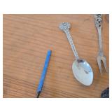 Lot of (18) 226-grams (total) 925 Sterling Silver Utensils