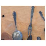 Lot of (14) 190-grams (total) 925 Sterling Silver Utensils