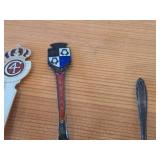 Lot of (6) 187-grams (total) 925 Sterling Silver Souvenir Spoons