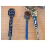 Lot of (13) 120-grams (total) 925 Sterling Silver Souvenir Spoons