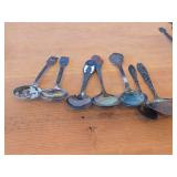 Lot of (7) 167-grams (total) 925 Sterling Silver Souvenir Spoons