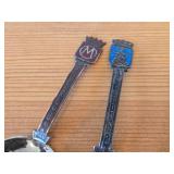 Lot of (7) 167-grams (total) 925 Sterling Silver Souvenir Spoons