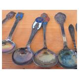 Lot of (7) 167-grams (total) 925 Sterling Silver Souvenir Spoons