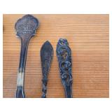 Lot of (7) 167-grams (total) 925 Sterling Silver Souvenir Spoons