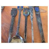 Lot of (18) 185-grams (total) 925 Sterling Silver Souvenir Spoons