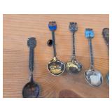 Lot of (18) 185-grams (total) 925 Sterling Silver Souvenir Spoons