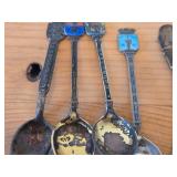 Lot of (18) 185-grams (total) 925 Sterling Silver Souvenir Spoons