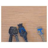 Lot of (18) 185-grams (total) 925 Sterling Silver Souvenir Spoons