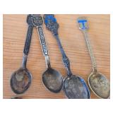 Lot of (18) 185-grams (total) 925 Sterling Silver Souvenir Spoons
