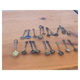 Lot of (19) 211-grams (total) 925 Sterling Silver Souvenir Spoons