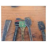 Lot of (19) 211-grams (total) 925 Sterling Silver Souvenir Spoons