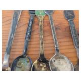Lot of (19) 211-grams (total) 925 Sterling Silver Souvenir Spoons