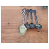 Lot of (19) 211-grams (total) 925 Sterling Silver Souvenir Spoons