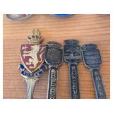 Lot of (19) 211-grams (total) 925 Sterling Silver Souvenir Spoons