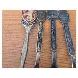 Lot of (19) 211-grams (total) 925 Sterling Silver Souvenir Spoons