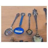 Lot of (19) 211-grams (total) 925 Sterling Silver Souvenir Spoons