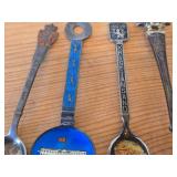 Lot of (19) 211-grams (total) 925 Sterling Silver Souvenir Spoons