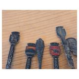 Lot of (19) 211-grams (total) 925 Sterling Silver Souvenir Spoons