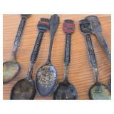 Lot of (19) 211-grams (total) 925 Sterling Silver Souvenir Spoons