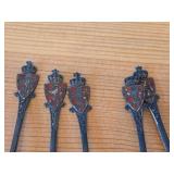 Lot of (5) 54-grams (total) 925 Sterling Silver Souvenir Spoons