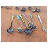 Lot of (17) 157-grams (total) 925 Sterling Silver Souvenir Spoons