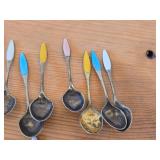 Lot of (17) 157-grams (total) 925 Sterling Silver Souvenir Spoons
