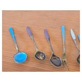 Lot of (17) 157-grams (total) 925 Sterling Silver Souvenir Spoons
