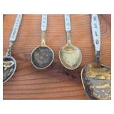 Lot of (17) 182-grams (total) 925 Sterling Silver Souvenir Spoons