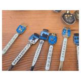 Lot of (17) 182-grams (total) 925 Sterling Silver Souvenir Spoons