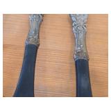 349-grams (total) Sterling Silver Handled Utensils - Serving Spoon, Melon Spoon, Cake Knife, Butter Knife