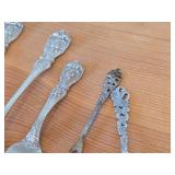 Lot of (5) 83-grams (total) Sterling Silver Dessert / Appetizer Forks (assorted)