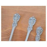 Lot of (5) 83-grams (total) Sterling Silver Dessert / Appetizer Forks (assorted)