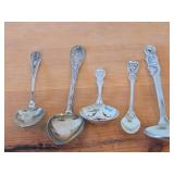 Lot of (5) 207-grams (total) Sterling Silver Spoons (assorted)