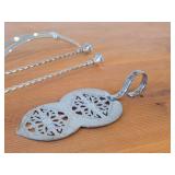 447-grams (total) Silverplated Wine Bottle Pourer, Wine Bottle Stopper, Bar Spoons (x2) 11", Pie/Cake Server