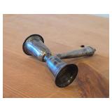 Vintage 407-grams (total) Silverplated Sugar Scuttle and Candle Snuffer