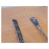 372-grams (total) Silverplated Serving Fork and Punch Bowl Ladle