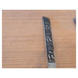 372-grams (total) Silverplated Serving Fork and Punch Bowl Ladle