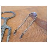Vintage 266-grams (total) Silverplated Meat / Bread Forks and a Tong
