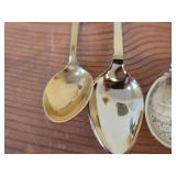 Lot of (4) 53-grams (total) Gold Plated Sterling Silver Collectible Spoons