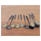Lot of (10) 66-grams (total) 830 Sterling Silver Souvenir Spoons