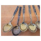 Lot of (10) 66-grams (total) 830 Sterling Silver Souvenir Spoons
