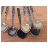 Lot of (10) 66-grams (total) 830 Sterling Silver Souvenir Spoons