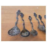 Lot of (10) 94-grams (total) 830 Sterling Silver Souvenir Spoons