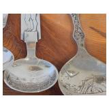 Lot of (5) 202-grams (total) 830 Sterling Silver Souvenir Spoons