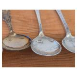 Lot of (6) 188-grams (total) 830 Sterling Silver Souvenir Spoons