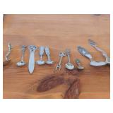 Lot of (7) 177-grams (total) 830 Sterling Silver Utensils