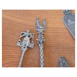 Lot of (7) 177-grams (total) 830 Sterling Silver Utensils